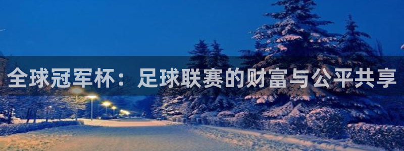 世界杯第一场比赛：全球冠军杯：足球联赛的财富与公平共享